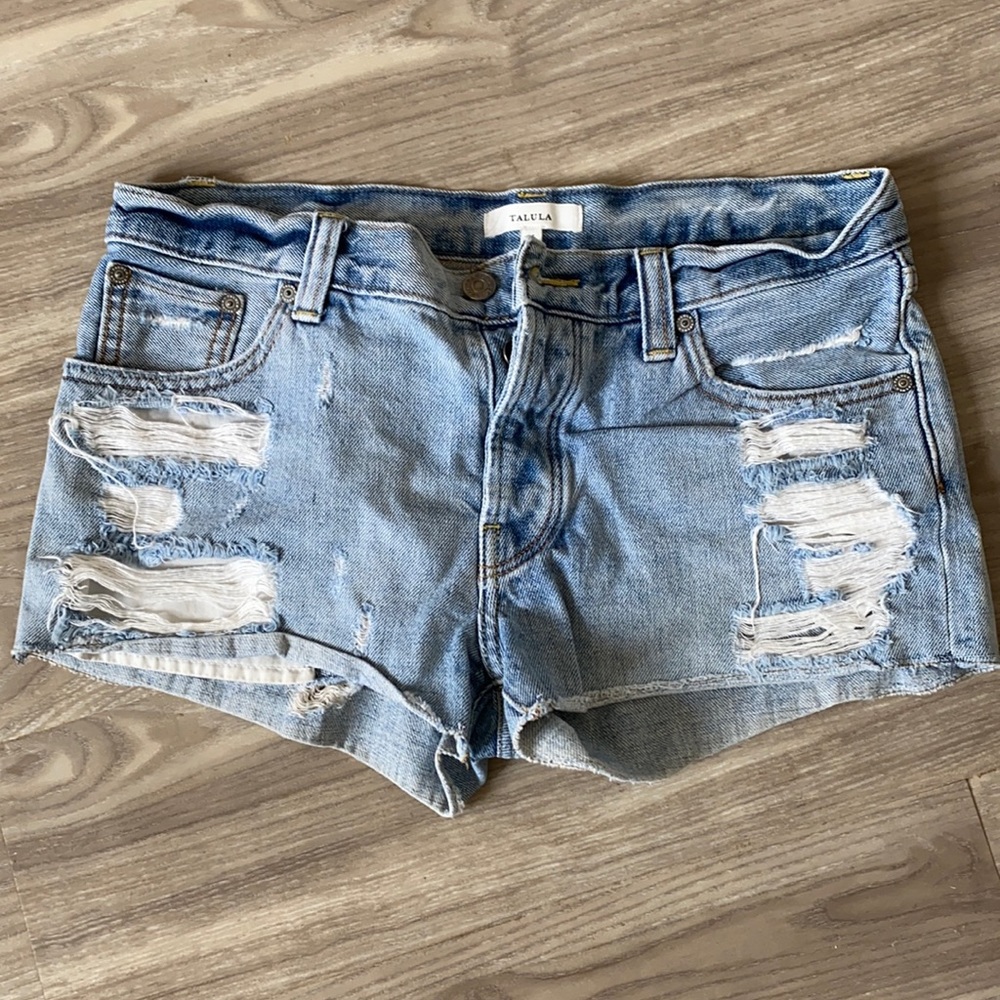 Distressed Talula Jean shorts